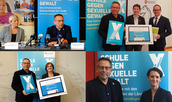 Collage aus Bildern mit  Johannes-Wilhelm Rörig bei Veranstaltungen